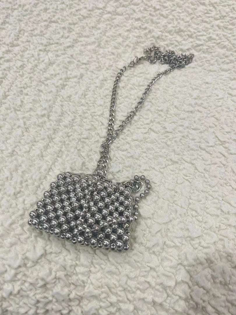 【高高专属清】百搭银色腰包 2M351