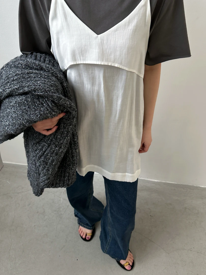 【2025早春新款】韩代流行的博主风屁帘吊带裙  66168