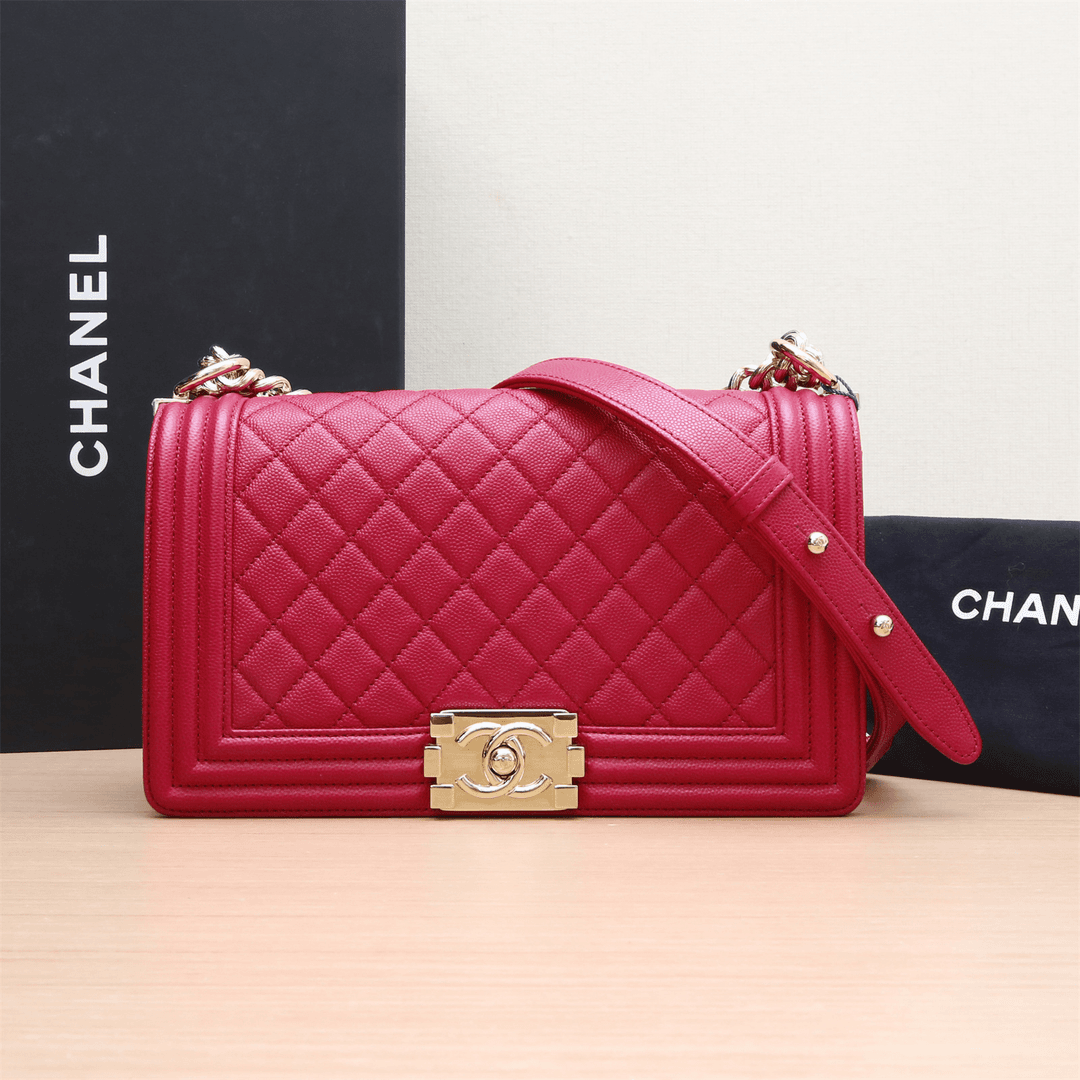 95新 Chanel/香奈儿 黑黑精选 P223532661LEBOY 中号 单肩包