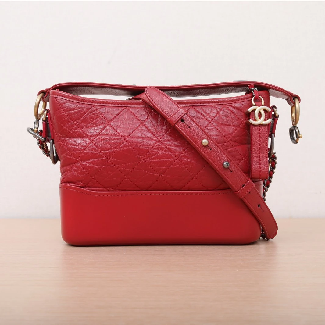 95新 Chanel/香奈儿 活动双双 流浪包 新中号 宽LOGO手提 29开