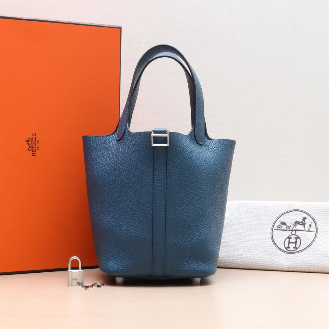 95新 Hermes/爱马仕 246415Picotin 18 菜篮子 W0博斯普鲁斯绿