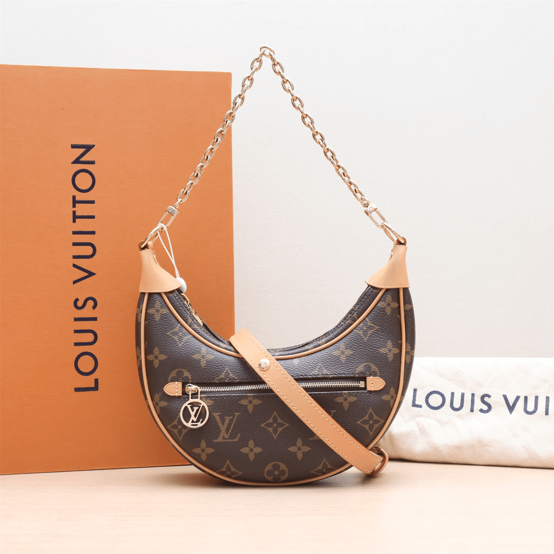 99新 LouisVuitton/路易威登 小花姑姑P224725356Loop 豌豆包