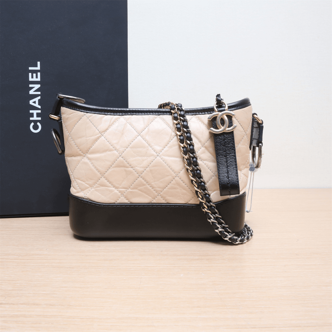 95新 Chanel/香奈儿 黑黑精选 828545GABRIELLE 流浪 小号 单肩包