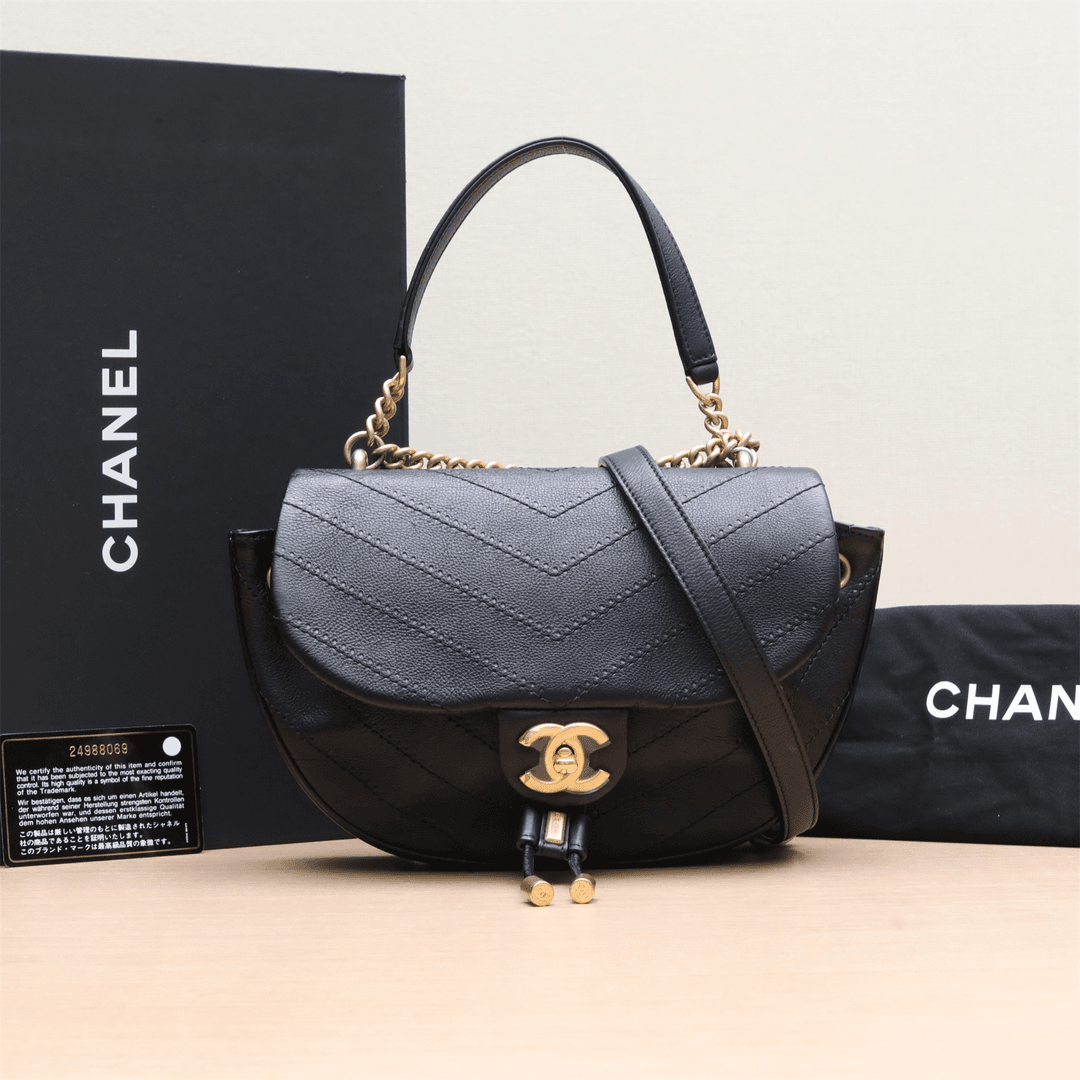 95新 Chanel/香奈儿 黑黑精选 P224726594CHANEL 手提包