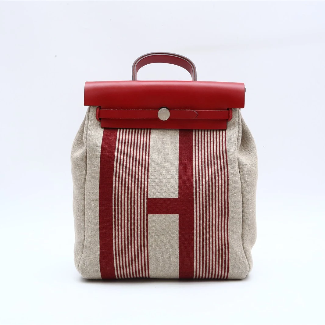 99新 Hermes/爱马仕 积分黑黑 244755HERBAG a dos zip 双肩包