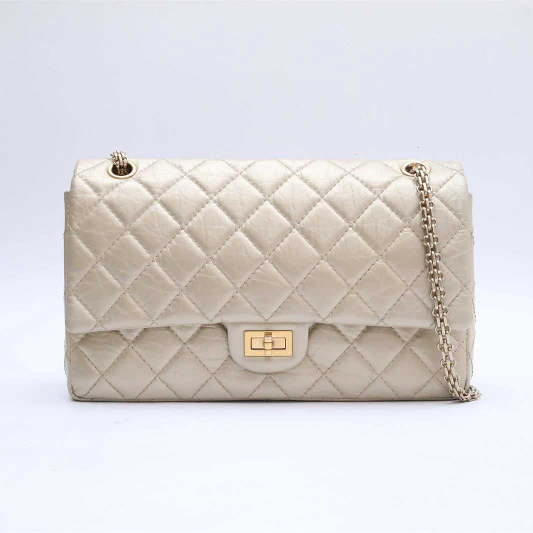 95新 Chanel/香奈儿 小花双双 622721 2.55 口盖包 链条包 15开