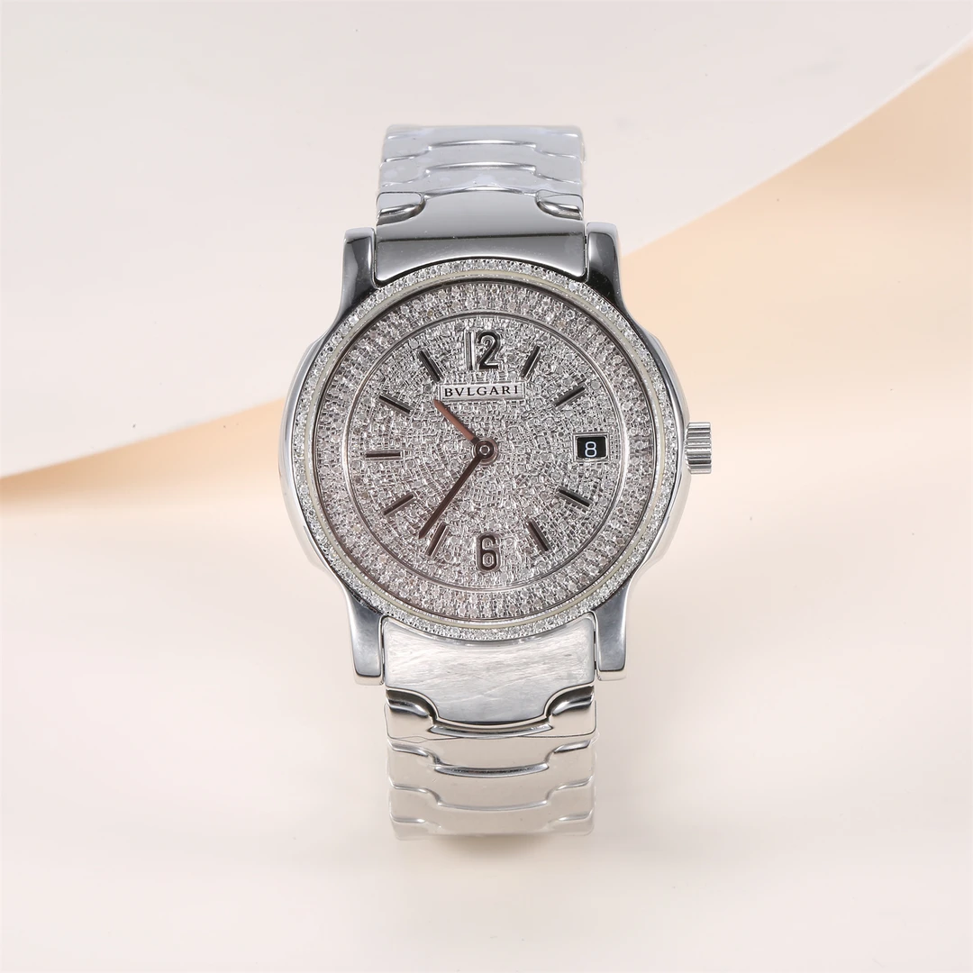 99新 BVLGARI/宝格丽 小花姑姑P234140671SOLO 系列--后盘后钻