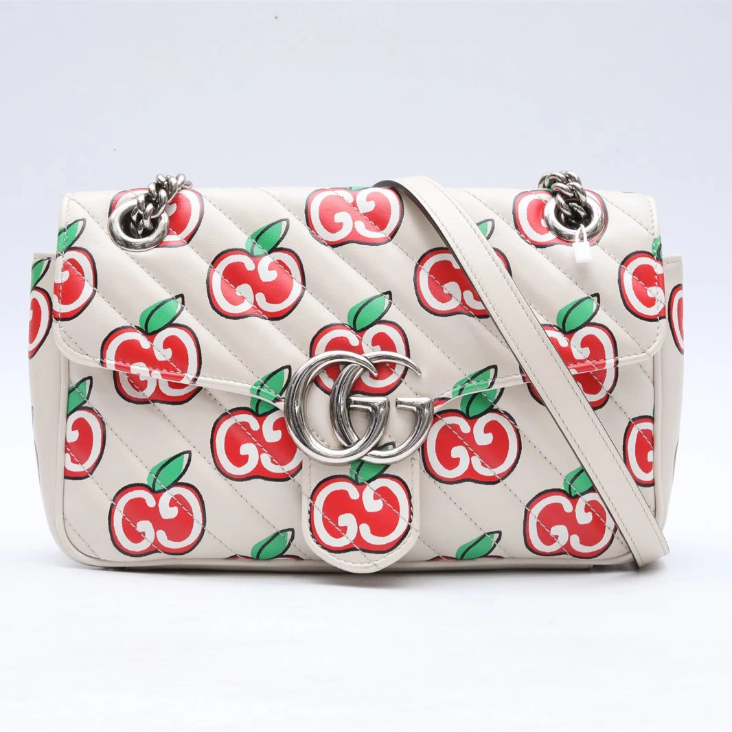 99新 GUCCI/古驰 小花姑姑P224935240GG Marmont 肩背包