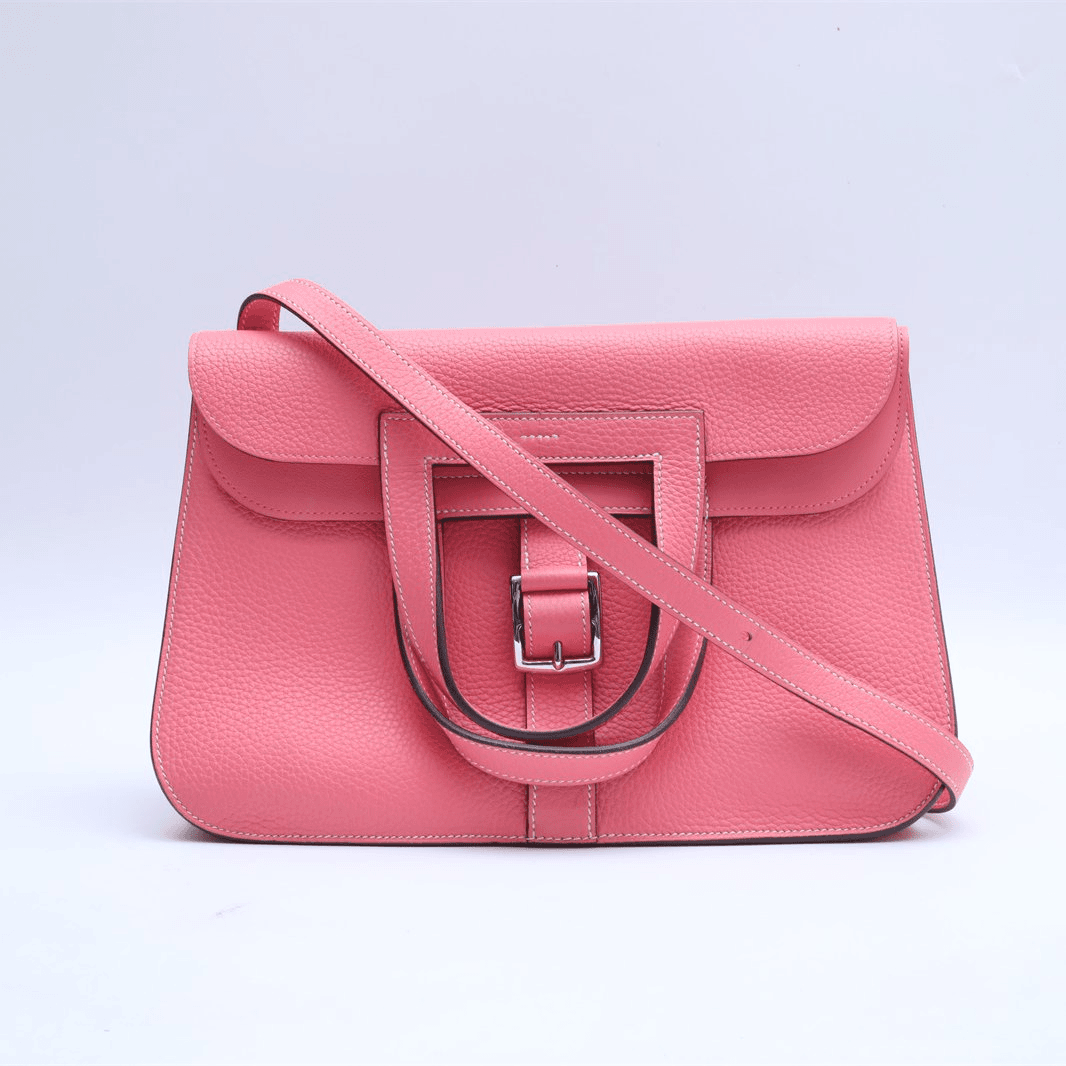 99新 Hermes/爱马仕 小花双双 726509 Halzan 31 新唇膏粉 Y刻 包