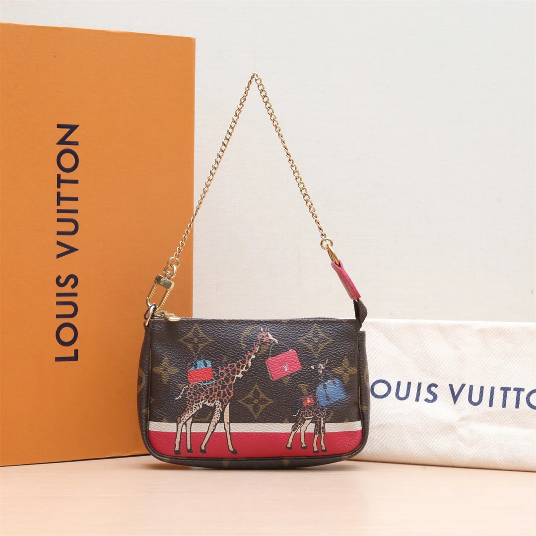 95新 LouisVuitton/路易威登 449477Pochette Mini 小麻将包