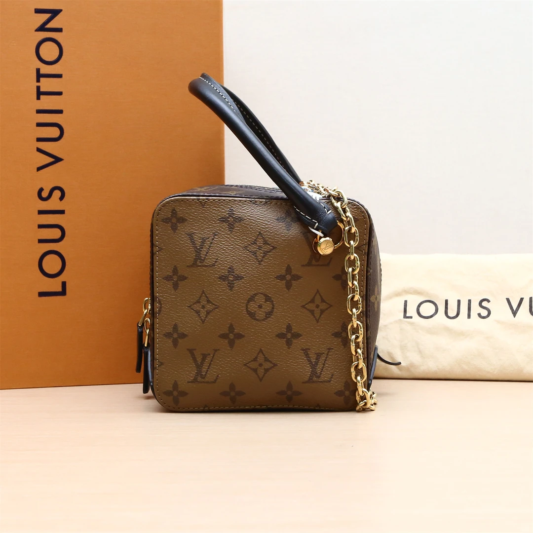 95新 LouisVuitton/路易威登 黑黑精选 P224727211Square 骰子包