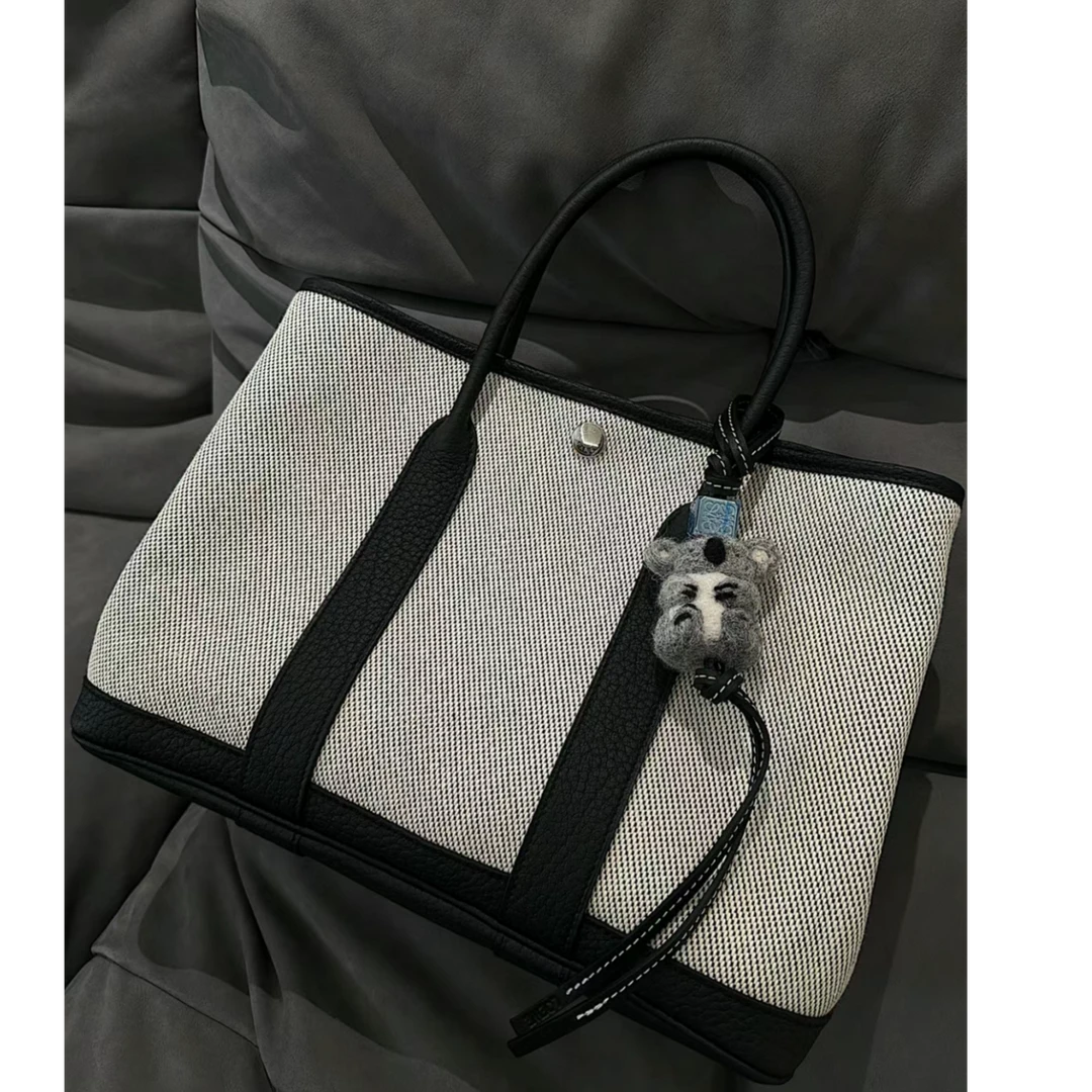 99新 Hermes/爱马仕 新小花姑姑 P234552638 花园包 36 熊猫配色