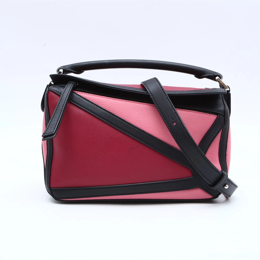 99新 LOEWE/罗意威 新粉346658Puzzle 小号 单肩包