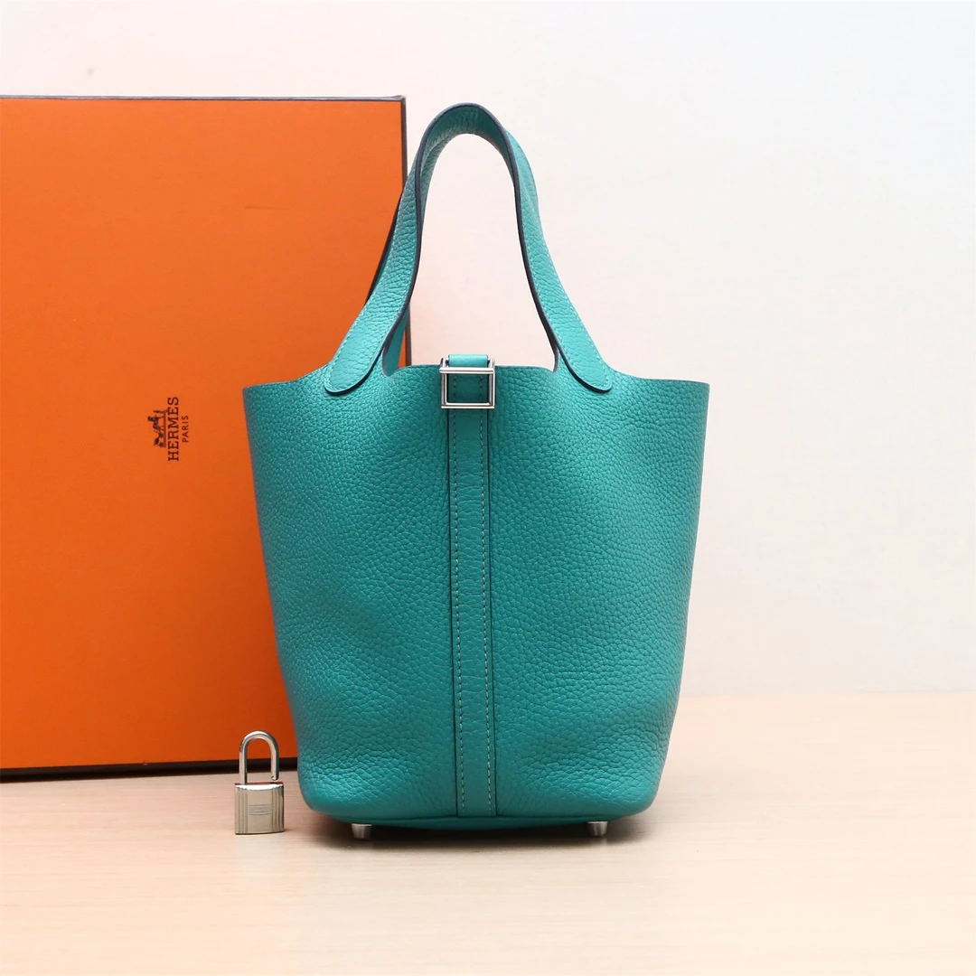 95新 Hermes/爱马仕 927592Picotin 18 菜篮子 单肩包