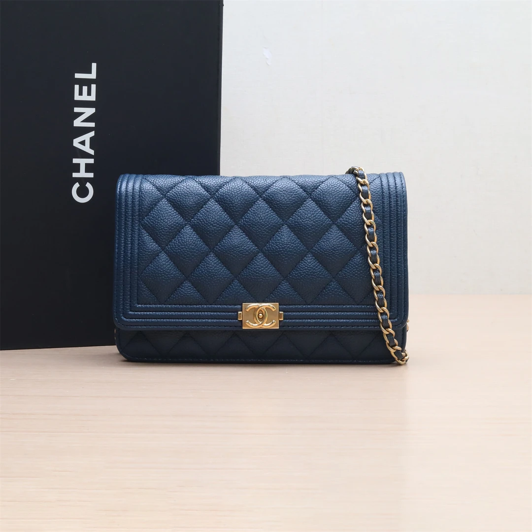95新 Chanel/香奈儿 黑黑精选 P224725525Leboy WOC 单肩包
