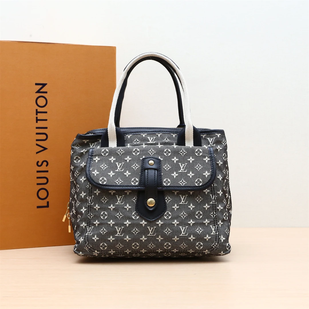 95新 LouisVuitton/路易威登 活动 448962 黑白丹宁饭盒包