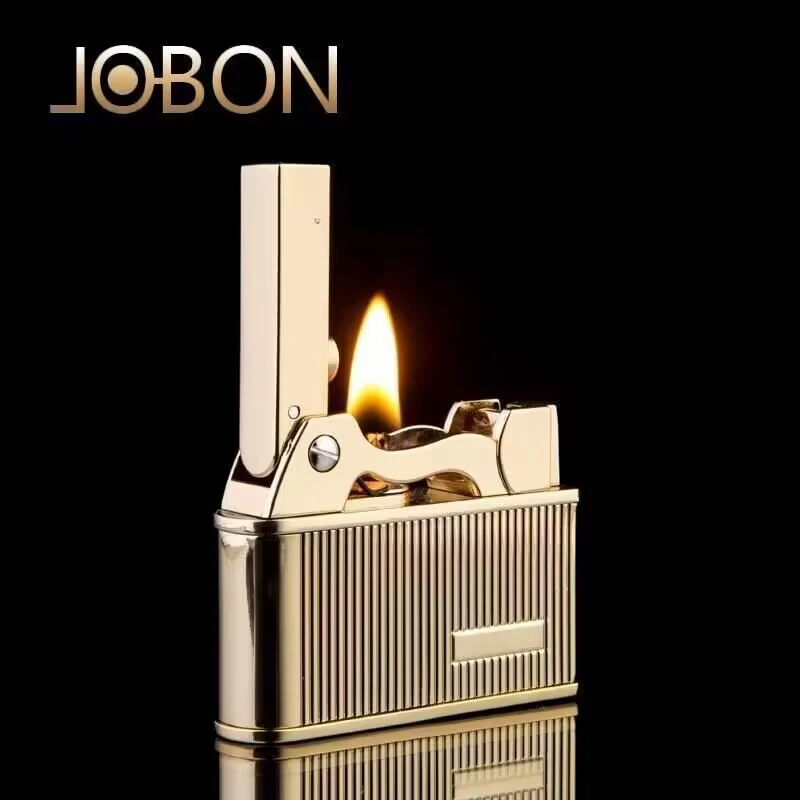 JOBON 中邦煤油火机高档金色个性锌合金一键弹射点火【让子弹飞】款
