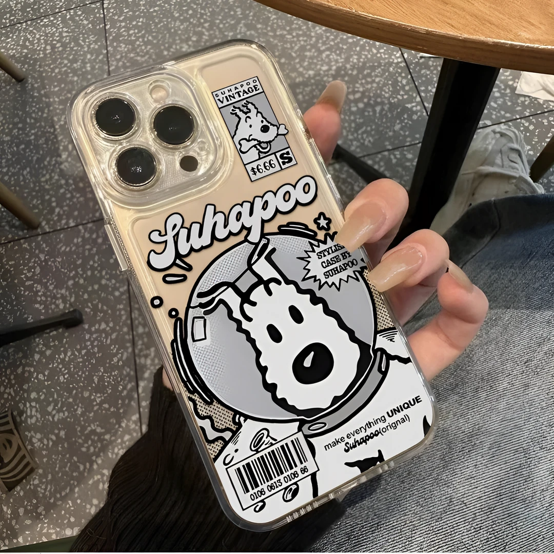 适用苹果15promax手机壳iphone14透明13/12/11新款XS卡通16/8外壳