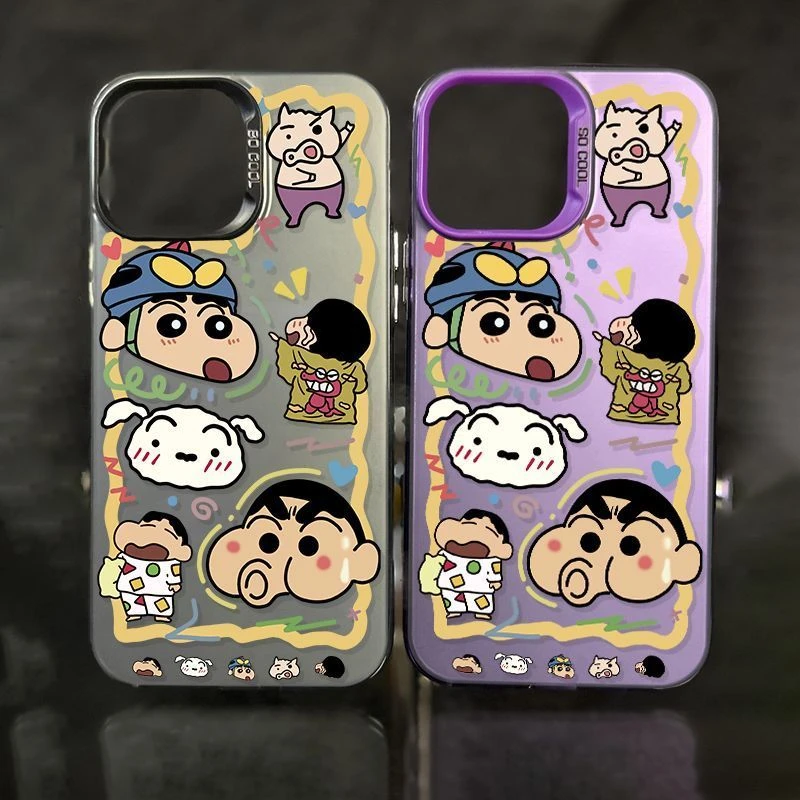 蜡笔小新适用苹果15plus14promax手机外iphone可爱xs少女1216保护
