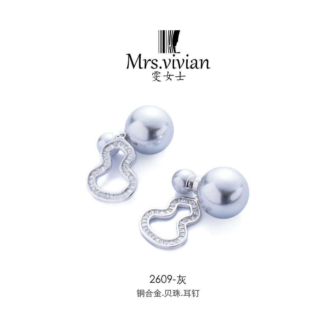 2609【蜜桃葫芦】★ 时尚简约经典设计师精致耳钉