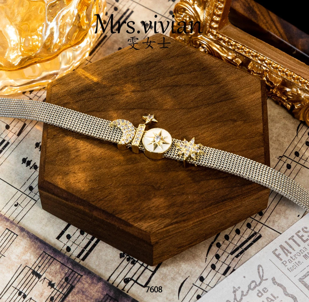 7608 法 ·【星河瀑布】★ 气质轻奢时尚个性经典手镯