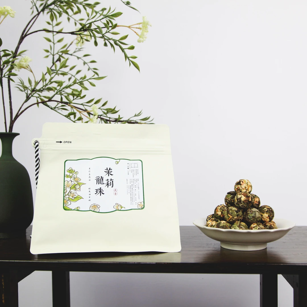 茉莉龙珠  2024茉莉寿眉白茶 滋味香甜 花香淡雅