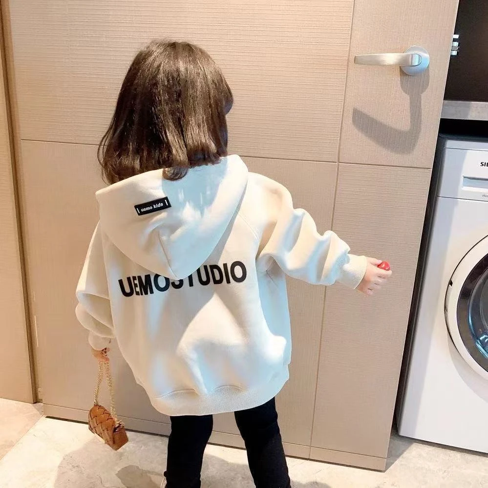 【清仓特价】女童卫衣2023秋冬装新款洋气百搭儿童字母印花长袖