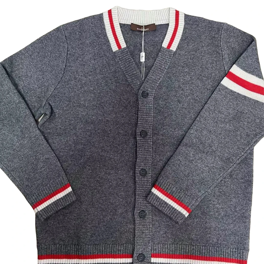 WANMU | 青少年童装开衫学院风英伦开衫针织休闲