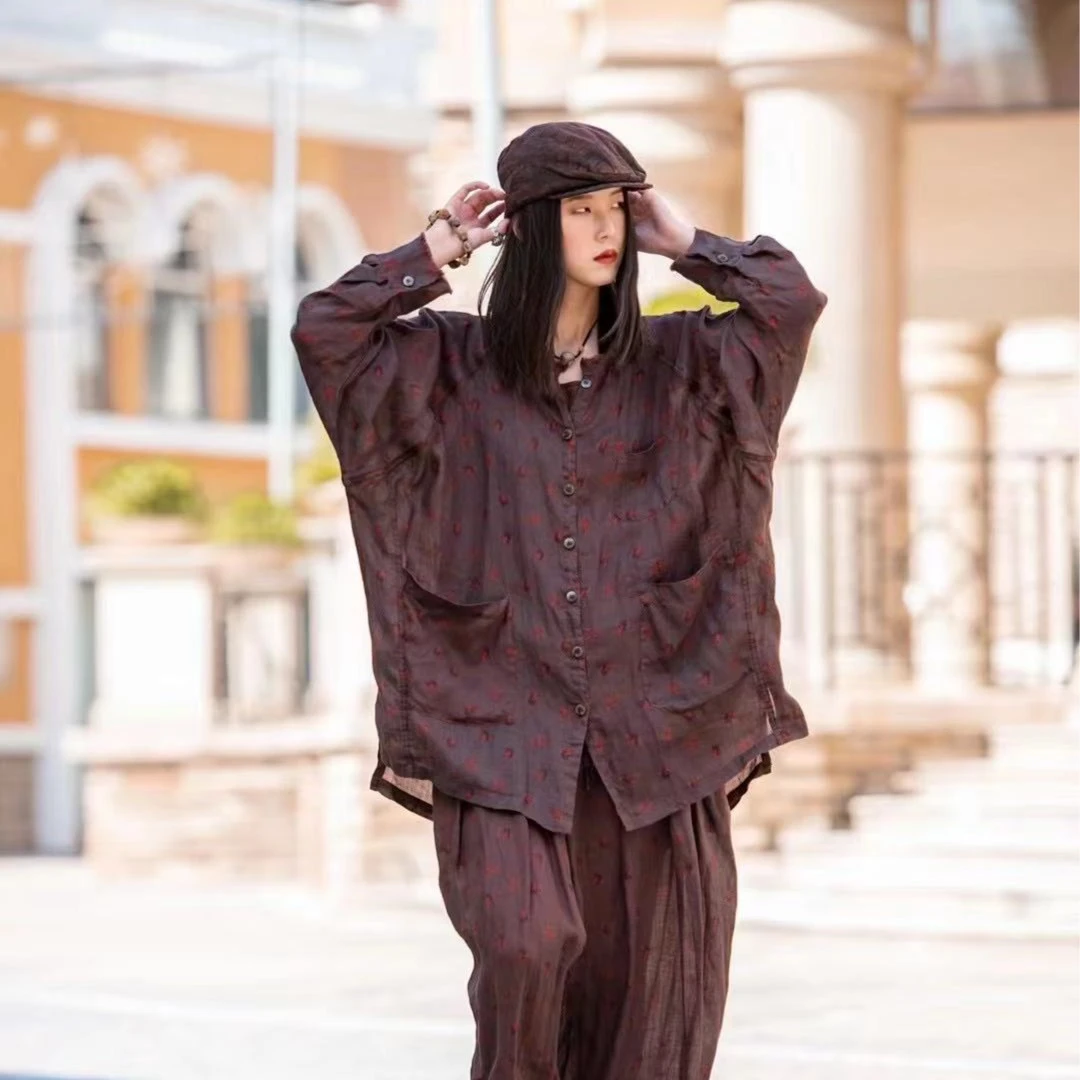 苍沐分享 麻衣者 上衣 1056