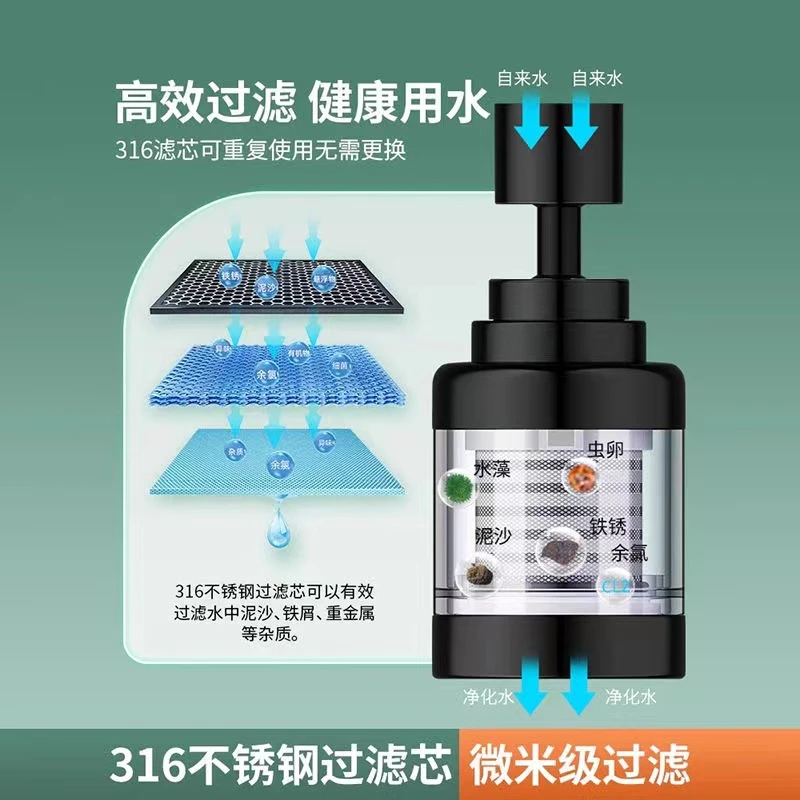 水龙头过滤器厨房龙头万能延伸防溅神器家用净化自来水通用净水器