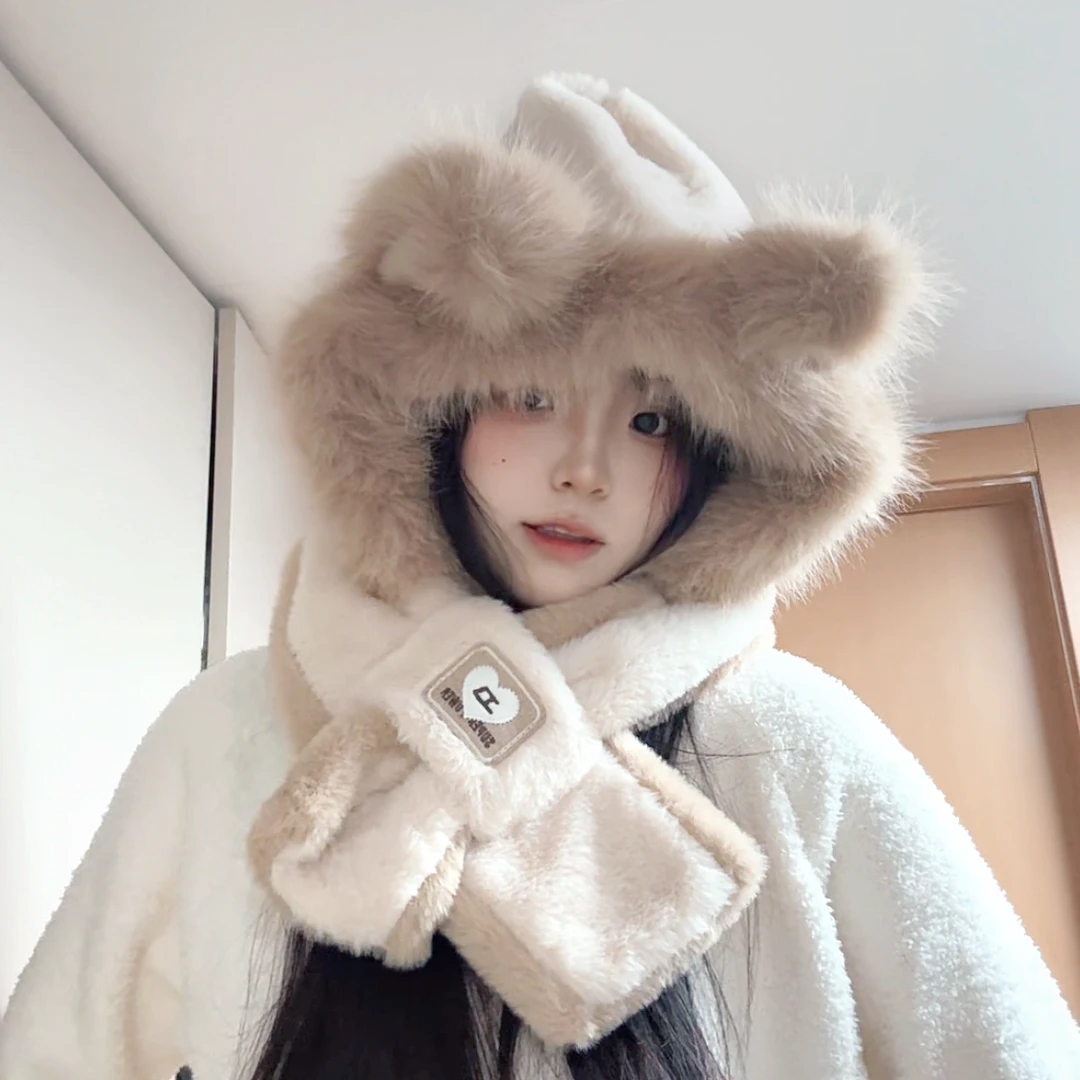 今日新款围脖小熊-小蜜蜂-小鸡仔-豹纹渔夫帽-秋冬款帽子101-199