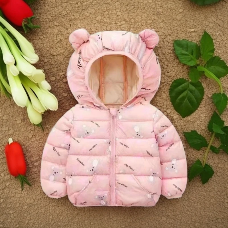 童装婴儿花棉袄儿童女童男童宝宝连帽女宝秋冬婴儿花棉袄儿童女童
