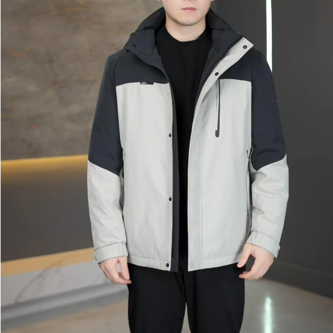 【户外活里活面相拼羽绒服外套】24年冬季新款羽绒服户外休闲男外套