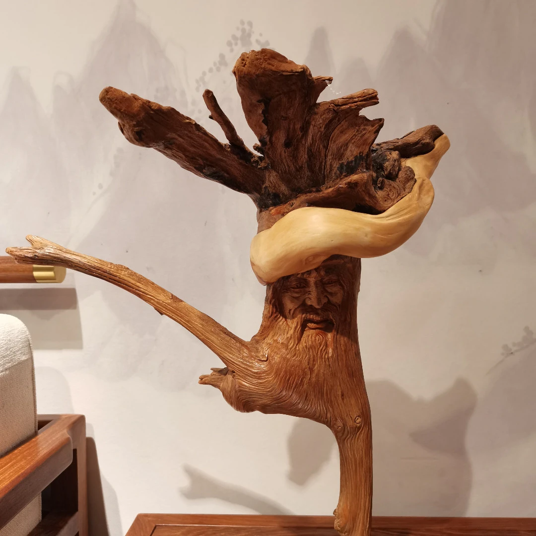 根雕 岁月老人 精品