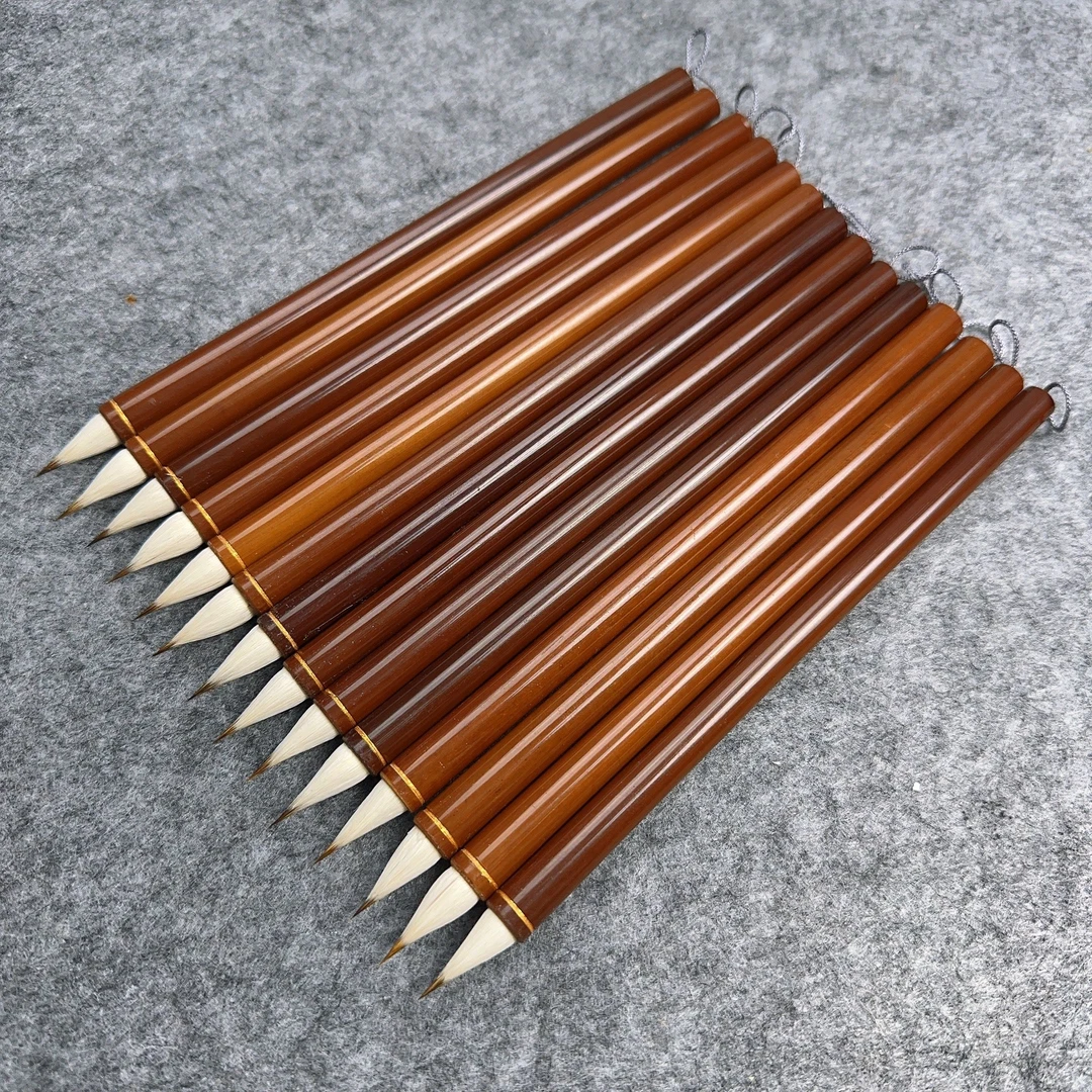 【小荷】出锋：2.2cm狼羊兼毫古法缠纸鸡距笔灵飞经小楷瘦金体