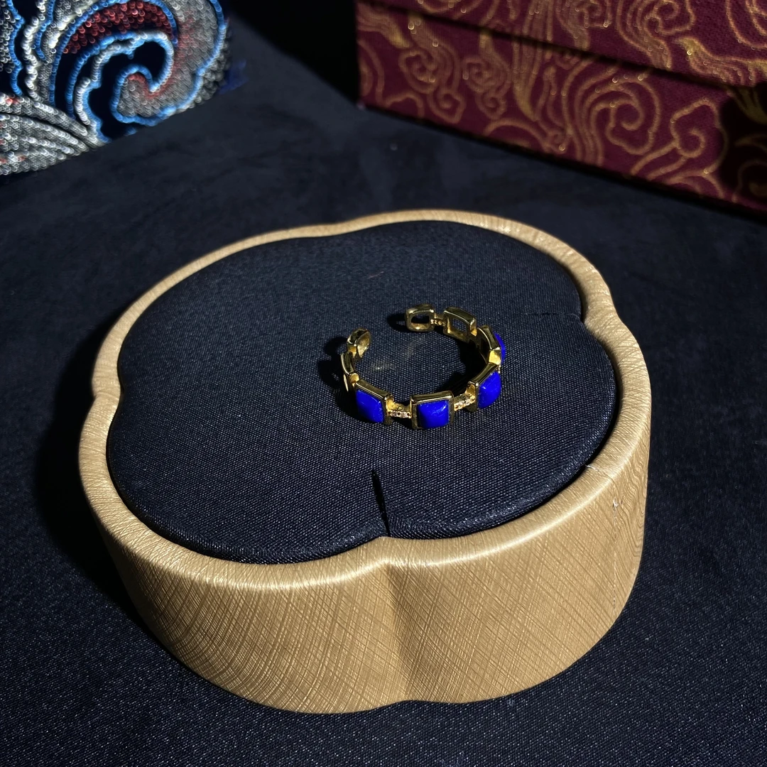 【618大促】9.4香港王老板 -青金石镶嵌戒指1n01