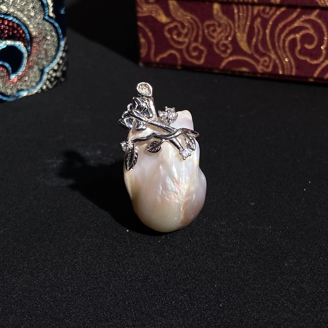 【618大促】9.2香港王老板-巴洛克珍珠镶嵌吊坠3a398