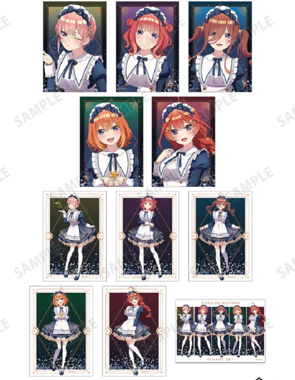日谷【五等分的花嫁】插画 星空女仆ver.相片盲盒 （默认代拆) 九五