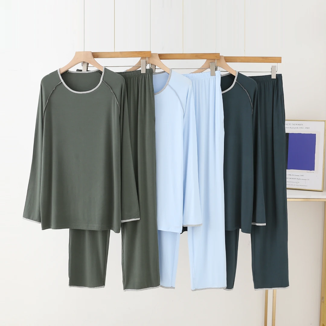 【海小山】男士拼接睡衣套装B2516