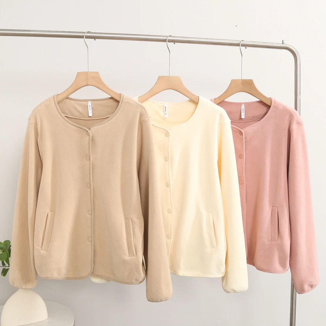 【海小山】女士冬季带扣开衫外套HB662