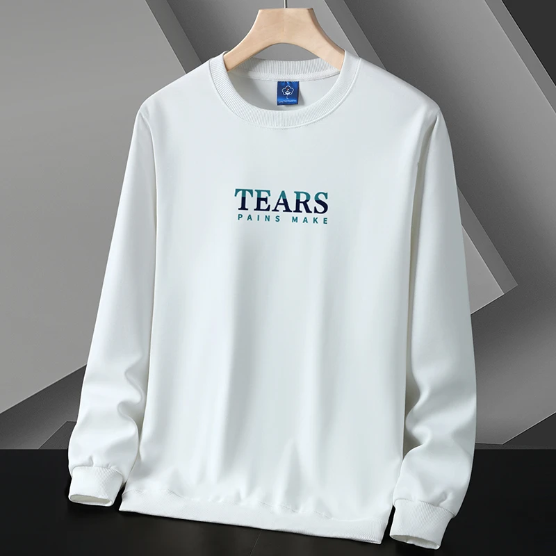 秋季男士卫衣圆通套头长袖运动休闲宽松加肥大码上衣印花时尚百搭