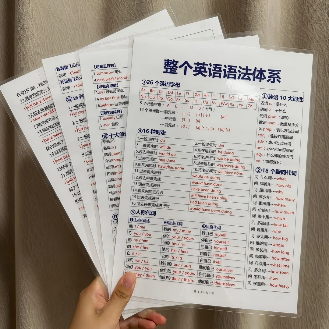 初中生英语语法体系汇总专项训练短语词汇学习词卡单词速记顺口溜