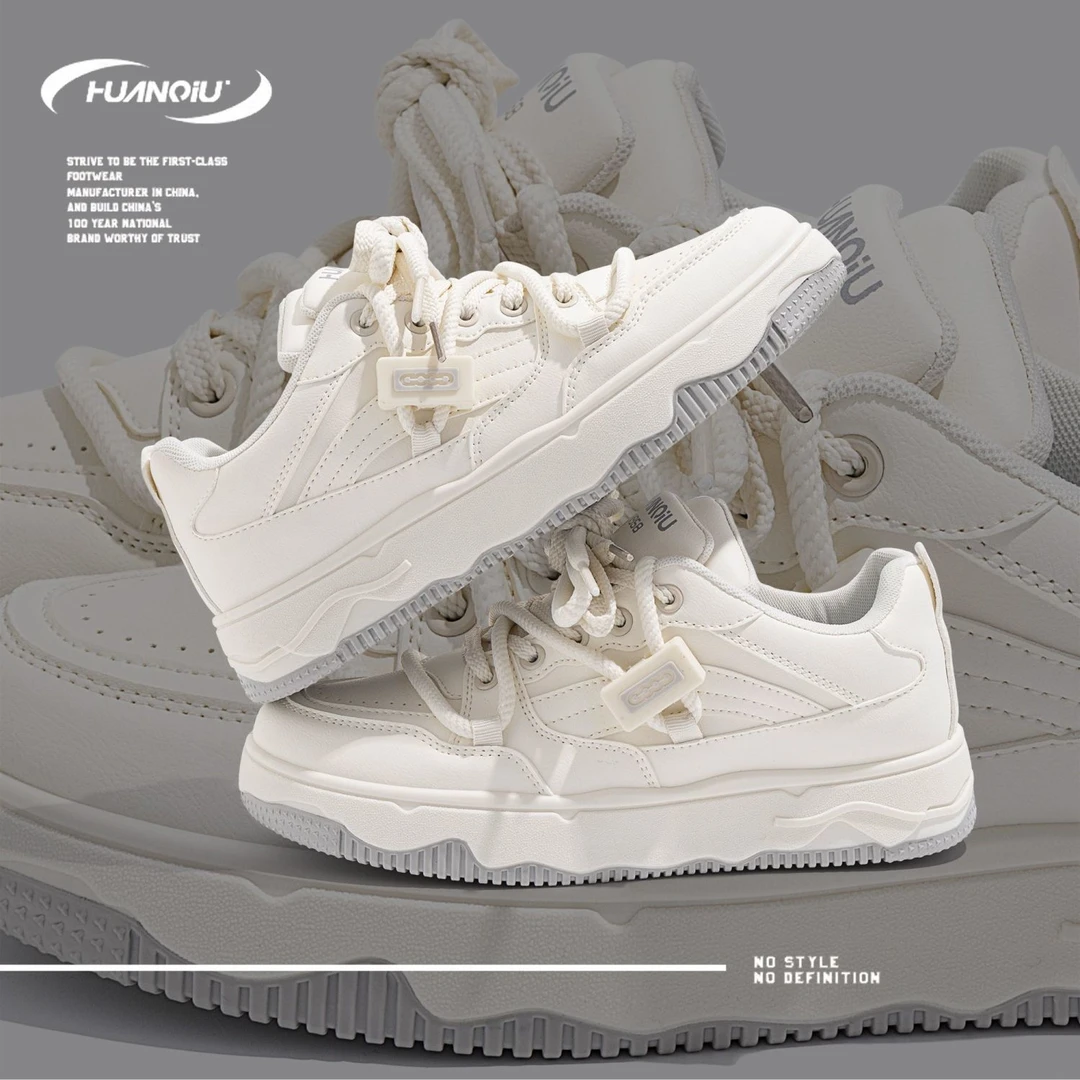 HUANQIU/环球休闲百搭休闲鞋男ins国潮运动鞋2025新款低帮板鞋男