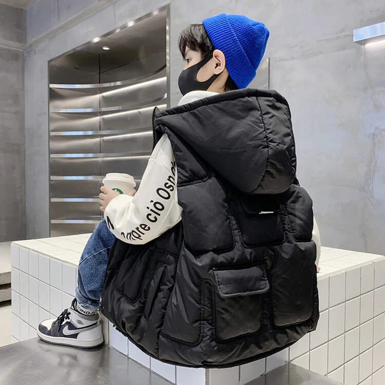 男童马甲秋冬季保暖2025新款儿童加厚中大童背心男孩外穿马夹潮