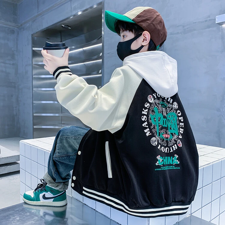 男童外套春秋装2023新款洋气儿童夹棉棒球服秋季中国风夹克衣服潮