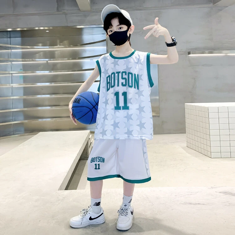 儿童篮球服背心时尚套装男童11号球衣夏学生训练速干透气队服无袖