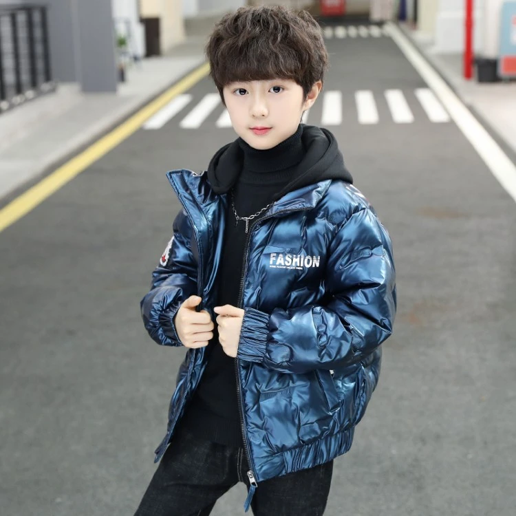 男童免洗棉衣冬季加厚连帽棉服儿童保暖外套男孩冬装中大童棉袄潮