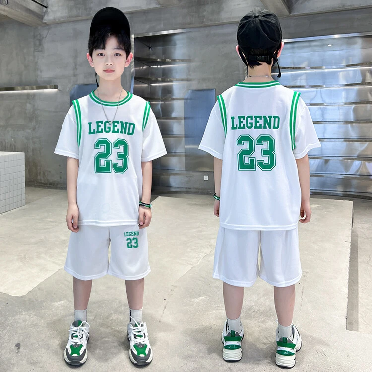 儿童篮球服套装中大童速干短袖运动服夏季新款男童24号球衣两件套