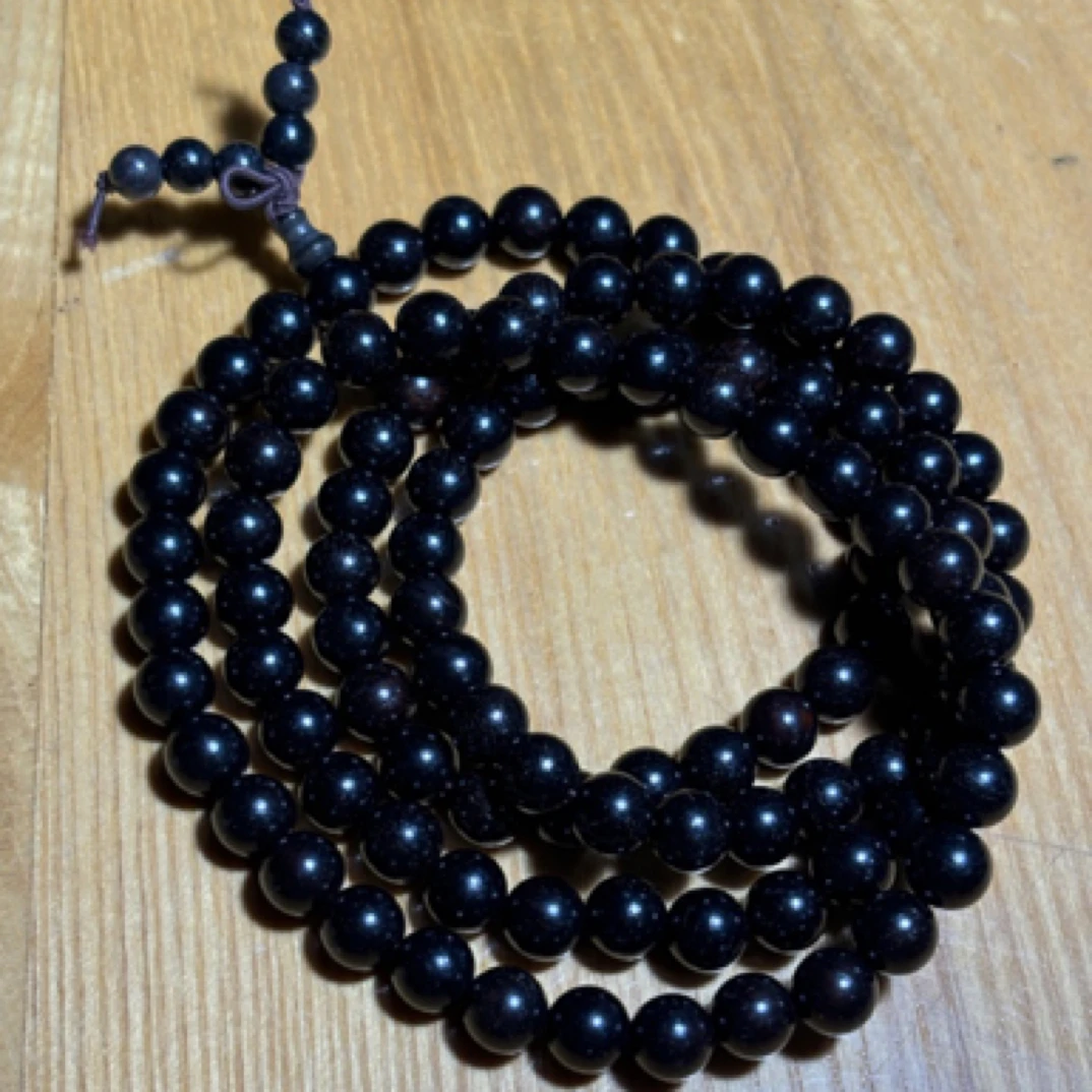 NZ-004 正宗紫光檀卡8多圈长串（无礼盒）