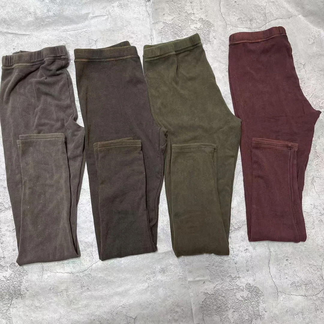 媚儿~原创复古炒色做旧弹力打底裤（裤长87）